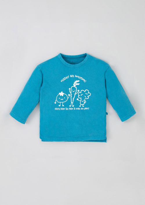 Camiseta Infantil Menino Estonada Toddler - Azul