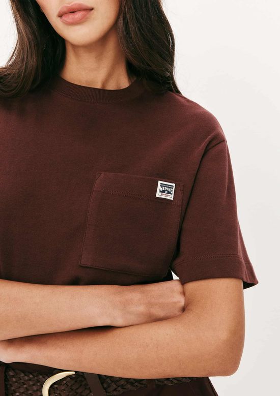 Foto do produto: Camiseta Feminina Boxy Manga Curta - Vinho