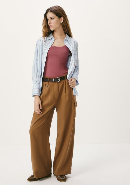 Foto do produto: Regata Feminina Decote Quadrado Em Ribana - Rosa