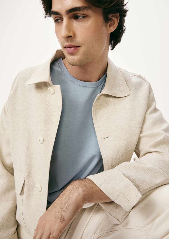 Foto do produto: Camiseta Básica Masculina Manga Curta Slim - Azul