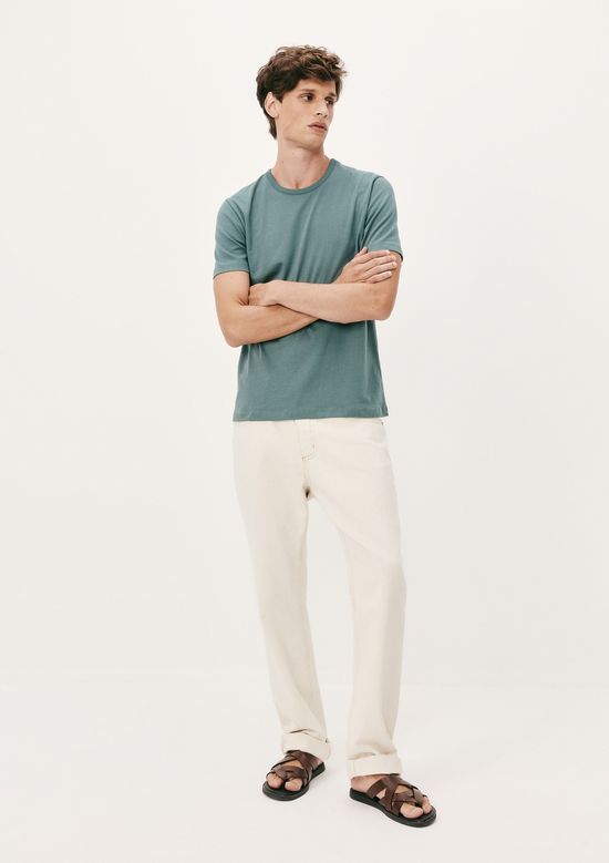 Foto do produto: Camiseta Básica Masculina Manga Curta Slim - Verde