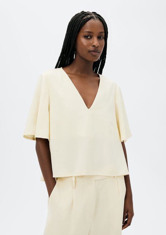 Foto do produto: Blusa Feminina Manga Sino Em Peachtouch - Creme