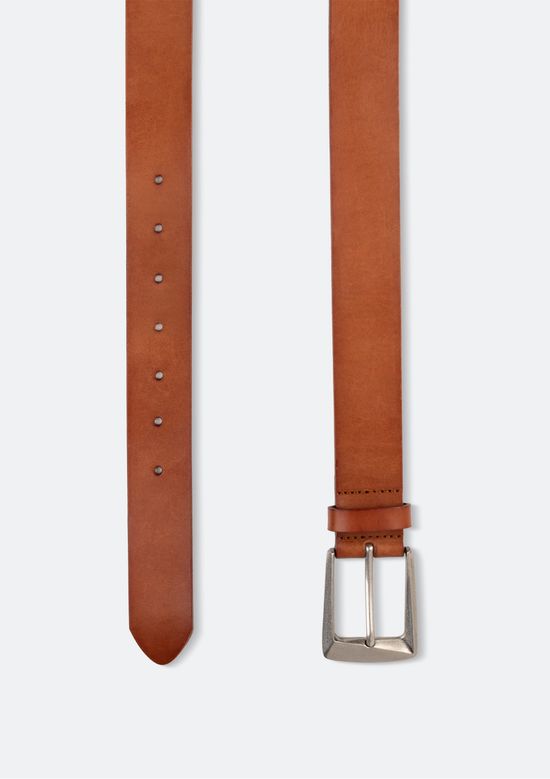 Foto do produto: Cinto Feminino Em Couro Com Fivela Prateada - Marrom