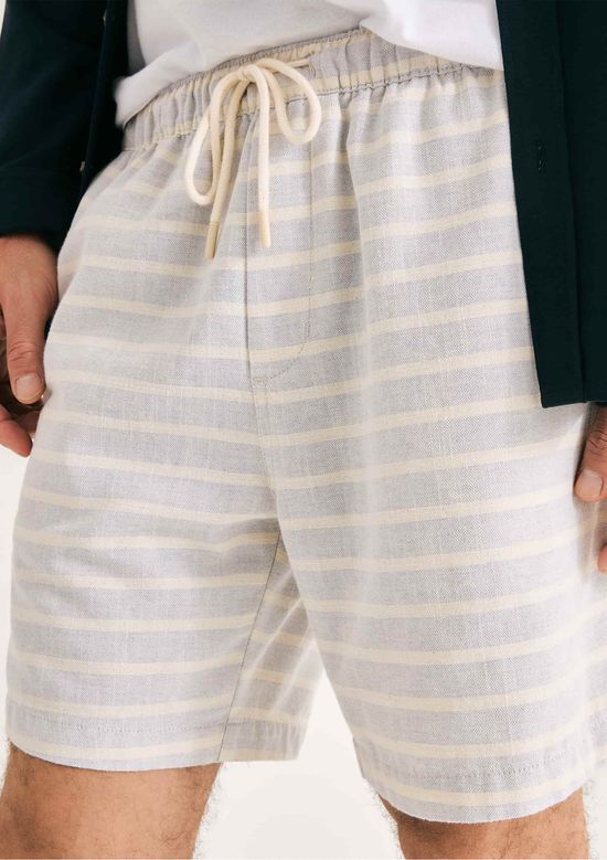 Foto do produto: Bermuda Masculina Jogger Rústica Listrada - Azul