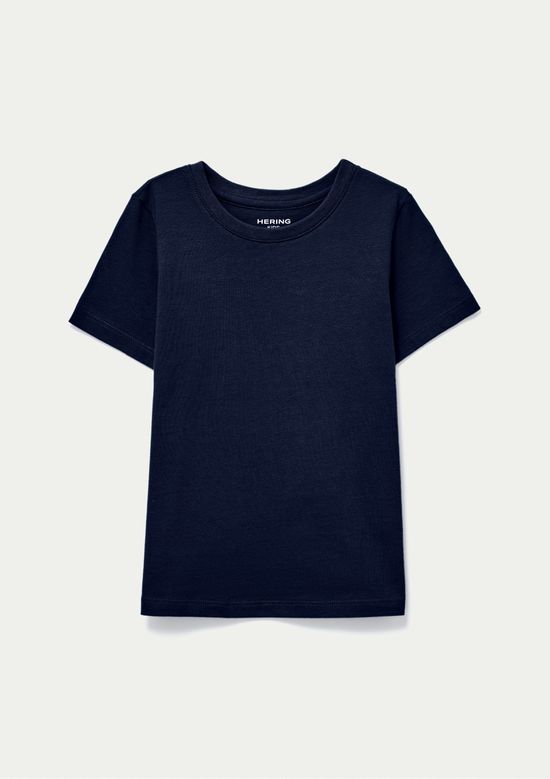 Foto do produto: Blusa Manga Curta Infantil Menina Em Malha - Azul