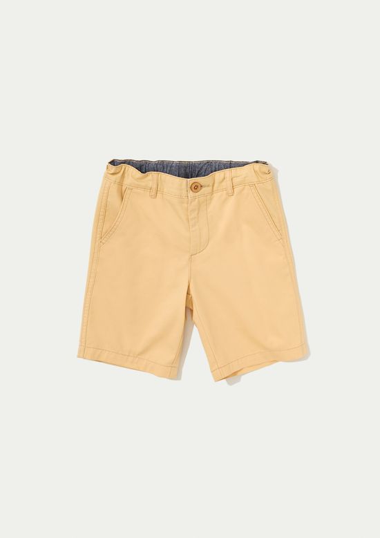 Foto do produto: Bermuda Básica Infantil Menino Chino - Amarelo