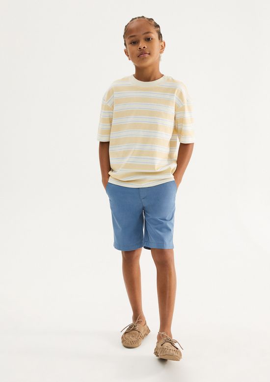 Foto do produto: Bermuda Básica Infantil Menino Chino - Azul