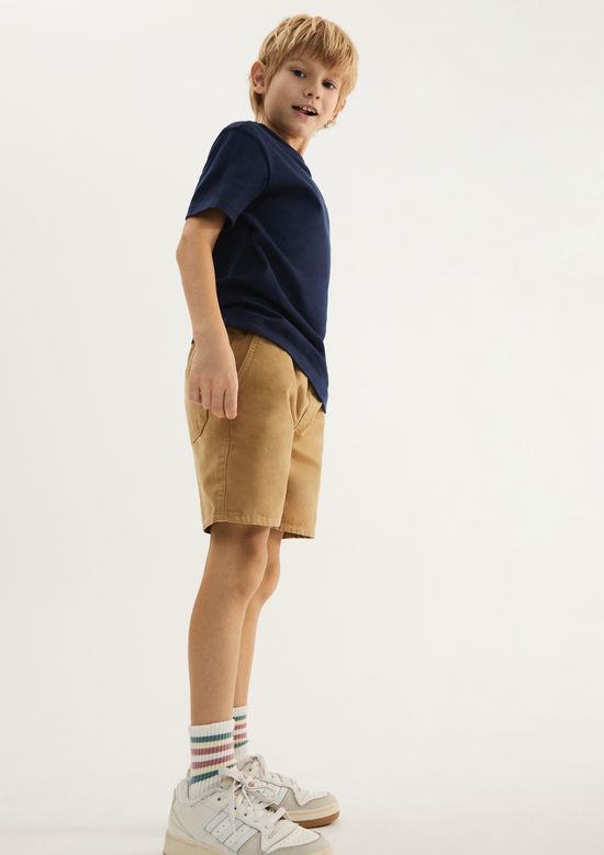 Foto do produto: Shorts Infantil Menino Em Sarja - Caqui