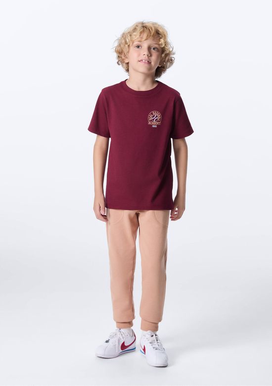 Foto do produto: Calça Básica Infantil Menino Em Moletom Peluciado Com Bolso - Bege