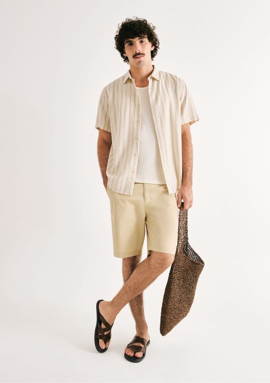 Foto do produto: Bermuda Básica Masculina Chino - Bege