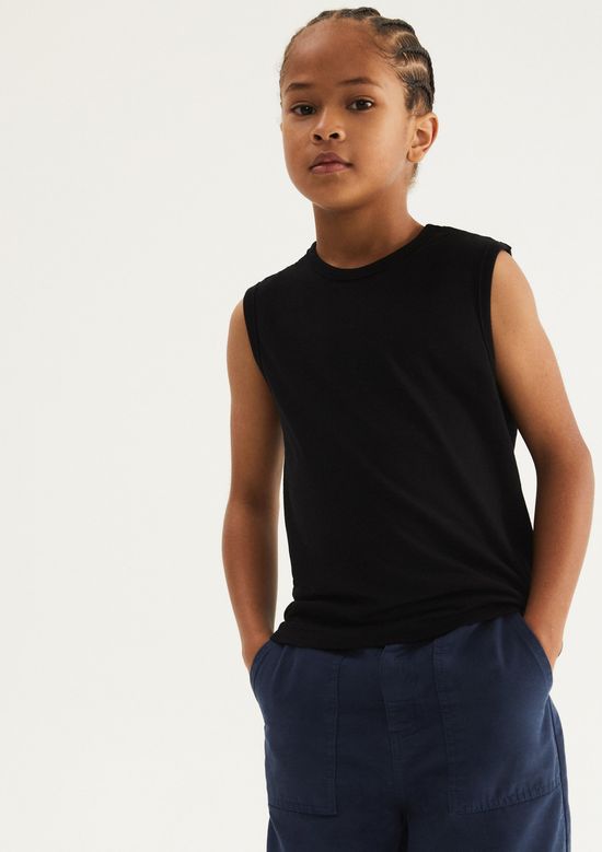 Foto do produto: Regata Básica Infantil Menino Regular - Preto