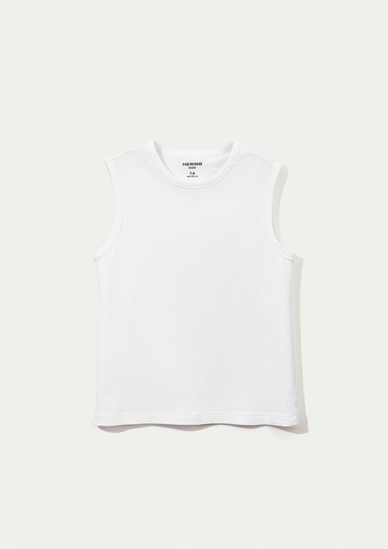 Foto do produto: Regata Básica Infantil Menino Regular - Branco