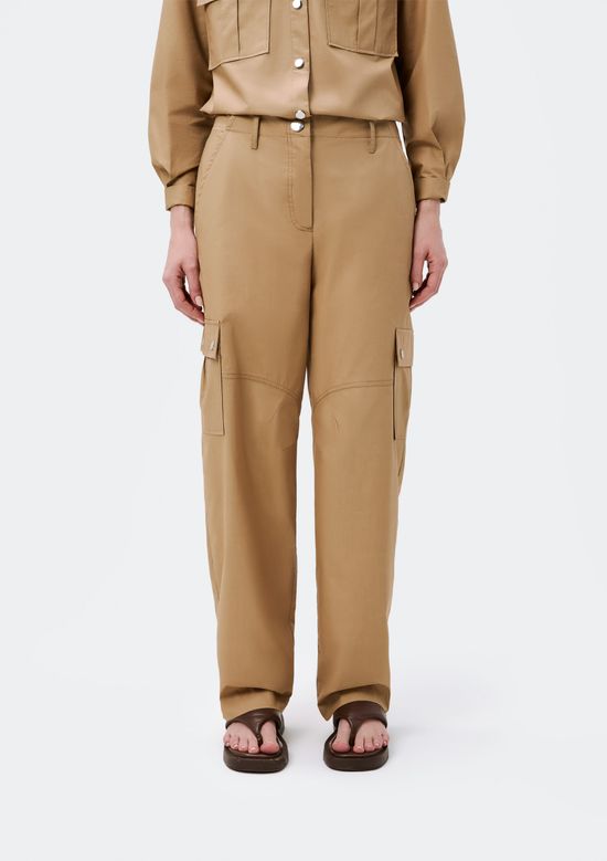 Foto do produto: Calça Feminina Carrot Empapelada - Bege