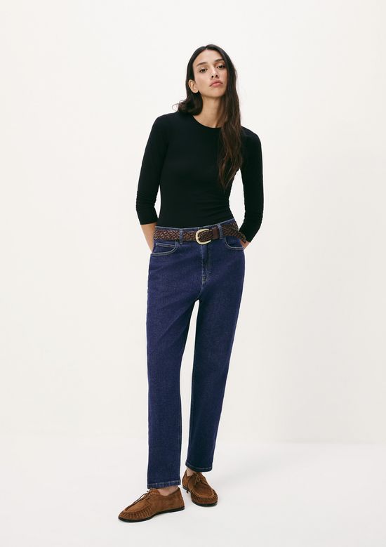 Foto do produto: Blusa Básica Feminina Manga Longa Slim - Preto