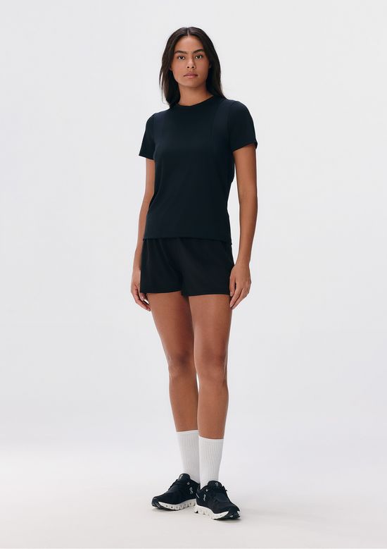 Foto do produto: Camiseta Esportiva Feminina Texturizada Secagem Rápida - Preto