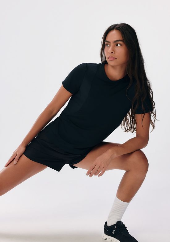 Foto do produto: Camiseta Esportiva Feminina Texturizada Secagem Rápida - Preto