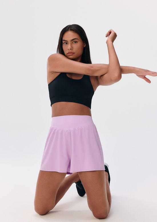 Foto do produto: Shorts Esportivo Feminino Secagem Rápida - Lilás