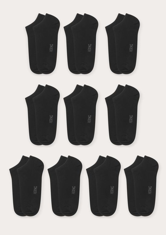 Foto do produto: Kit 10 Pares De Meias Soquete Unissex - Preto