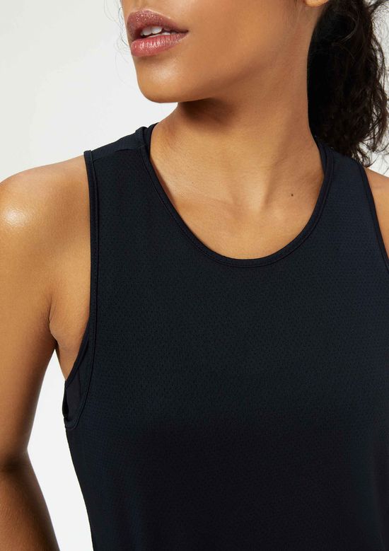 Foto do produto: Regata Esportiva Feminina Texturizada Easy Care - Preto