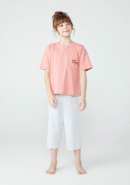 Pijama Infantil Menina Pantacourt - Rosa