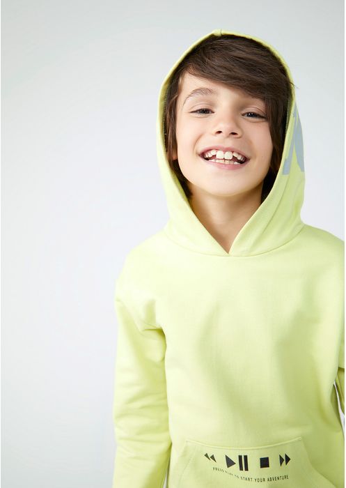 Conjunto Básico Infantil Menino Com Blusão E Calça Jogger - Verde Claro