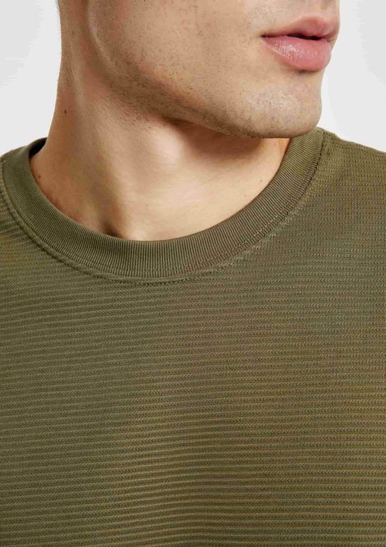 Foto do produto: Camiseta Masculina Algodão Peruano Textura Ottoman - Verde