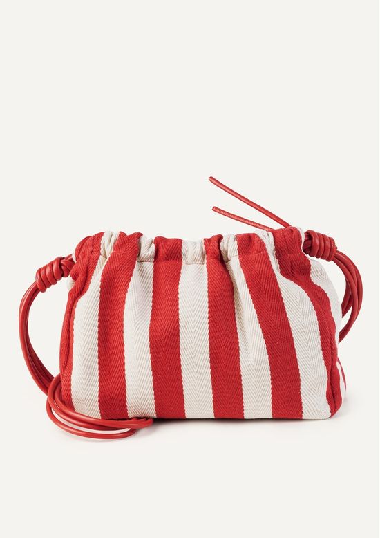 Foto do produto: Bolsa Bucket Feminina Listrada - Vermelho