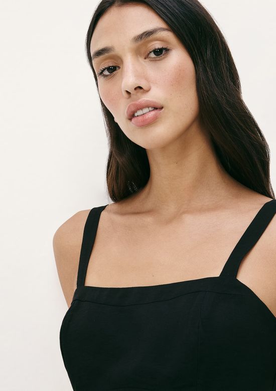 Foto do produto: Vestido Curto Texturizado Acinturado - Preto