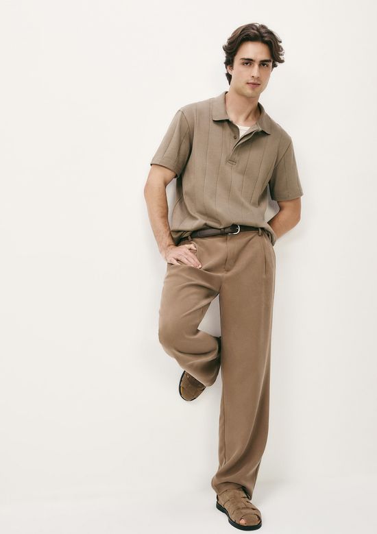 Foto do produto: Camisa Polo Masculina Manga Curta Texturizada - Verde