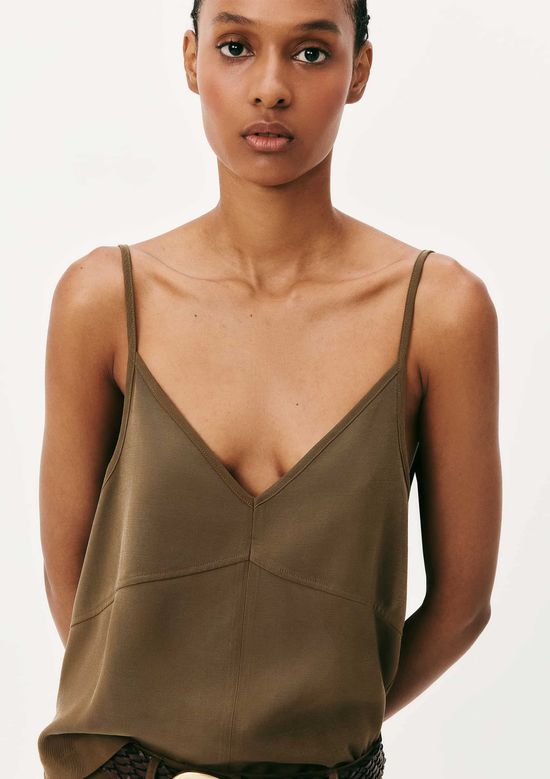 Foto do produto: Regata Feminina Alças Finas Peach Toutch - Marrom