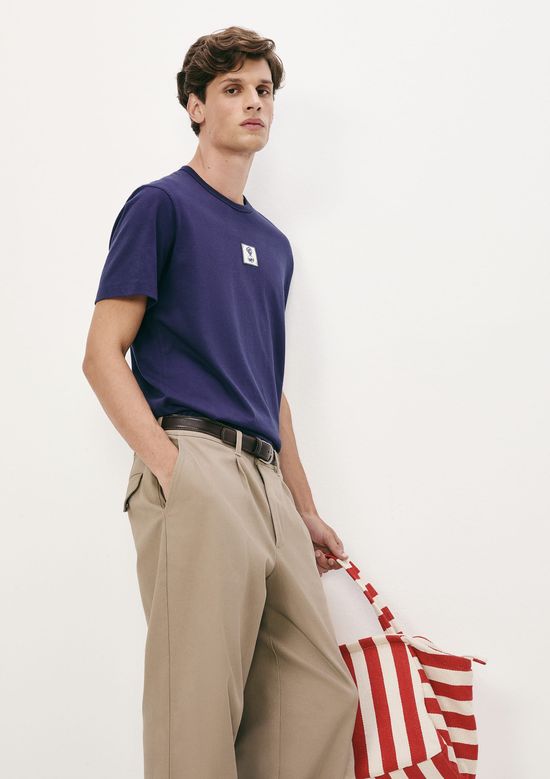 Foto do produto: Camiseta Masculina Manga Curta Com Estampa - Azul