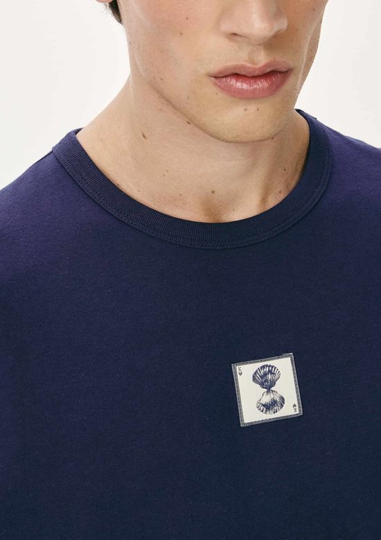 Foto do produto: Camiseta Masculina Manga Curta Com Estampa - Azul