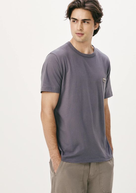 Foto do produto: Camiseta Masculina Manga Curta Com Estampa - Azul