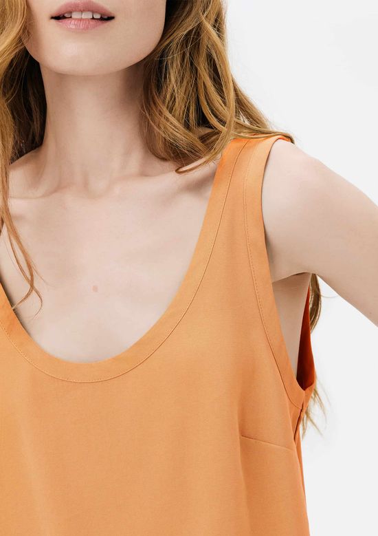 Foto do produto: Regata Feminina Em Peach Touch - Laranja