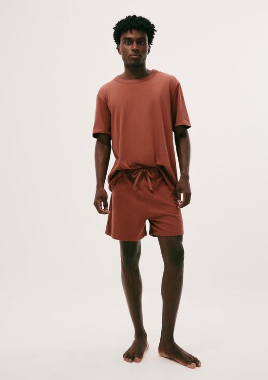 Foto do produto: Pijama Curto Masculino Presenteável + Saquinho - Marsala