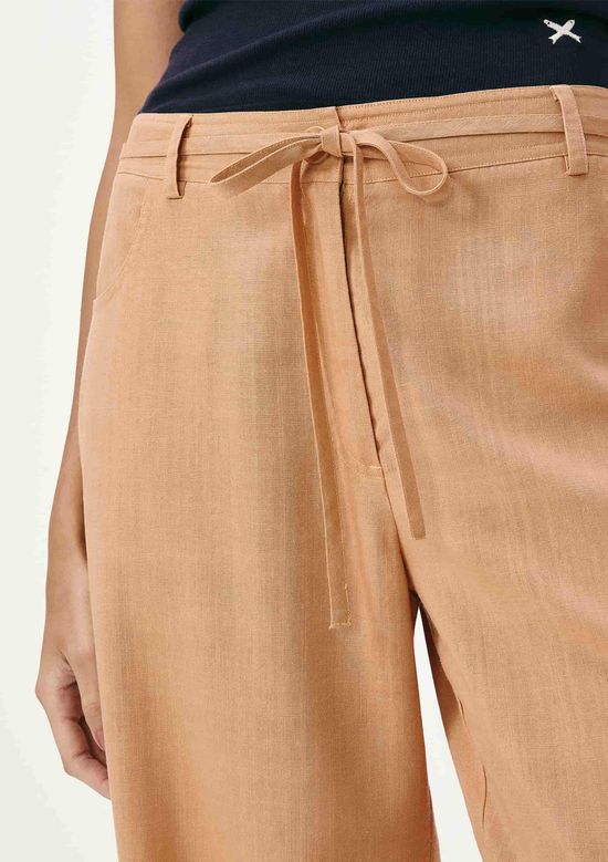 Foto do produto: Calça Feminina Em Liocel Lavado - Laranja