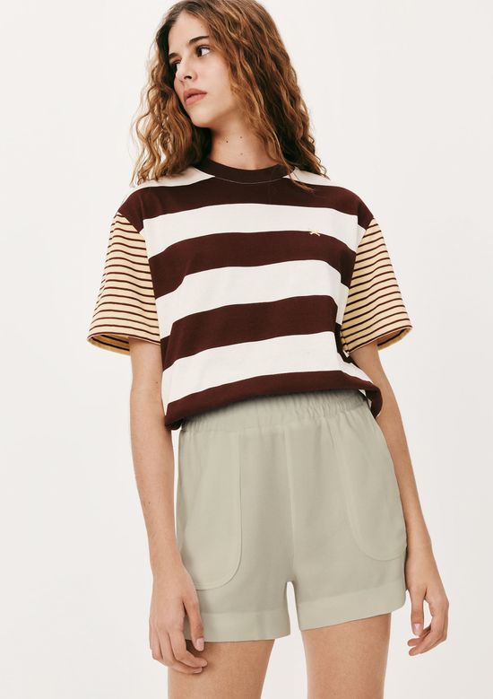 Foto do produto: Shorts Feminino Em Viscose Creponada - Cinza