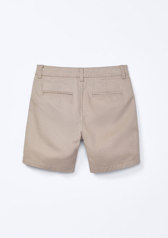Foto do produto: Bermuda Infantil Menino Toddler Chino Em Sarja - Bege