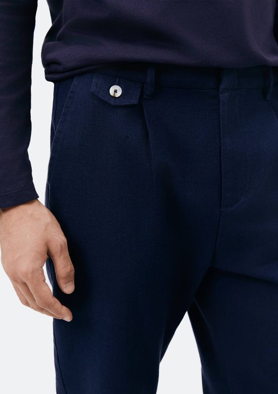 Foto do produto: Calça Masculina Reta Chino Texturizada - Azul