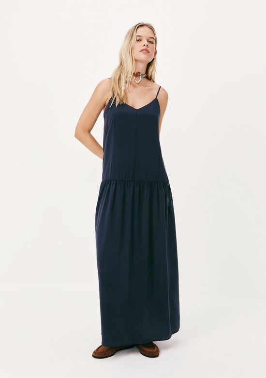 Foto do produto: Vestido Longo Peach Touch Alças Finas - Azul