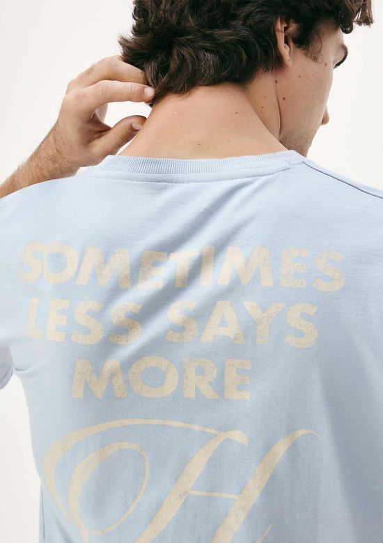 Foto do produto: Camiseta Masculina Relaxed Estampada - Azul