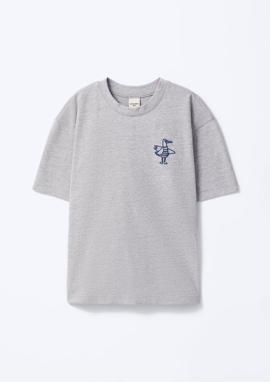 Foto do produto: Camiseta Infantil Menino Super Cotton Oversized - Cinza