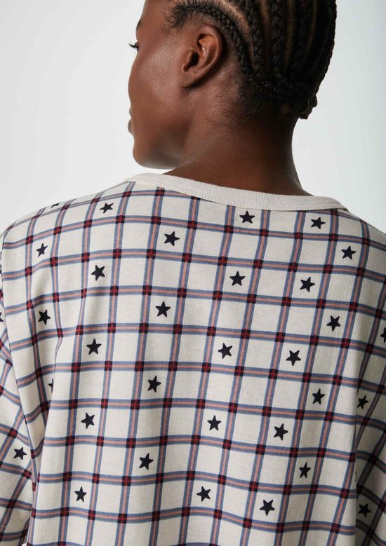 Foto do produto: Pijama Curto Feminino Estampado Oversized - Vinho
