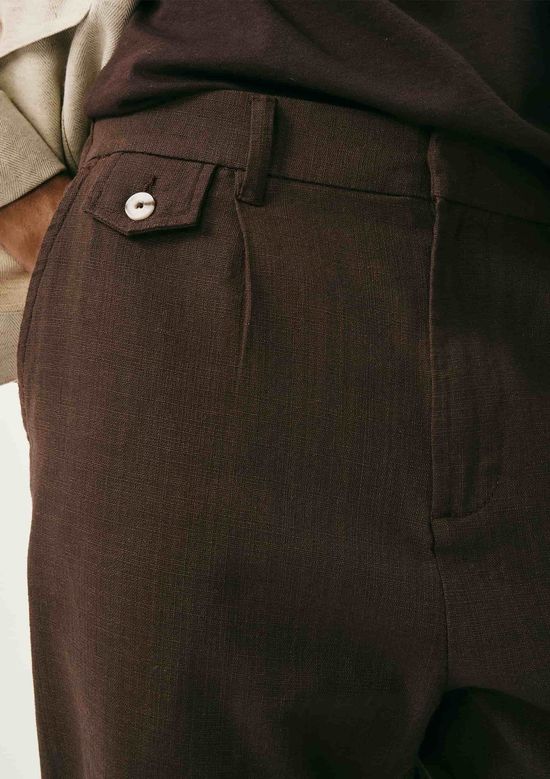 Foto do produto: Calça Masculina Reta Chino Texturizada - Marrom