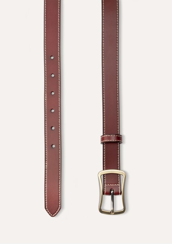 Foto do produto: Cinto Feminino Couro Pesponto - Marsala