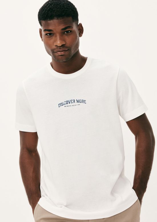 Foto do produto: Camiseta Masculina Comfort Com Estampa - Branco