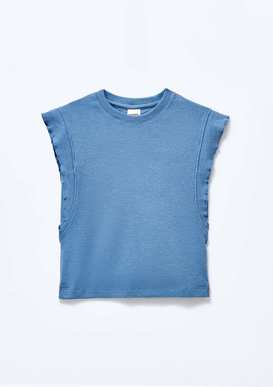 Foto do produto: Blusa Infantil Menina Em Ribana - Azul