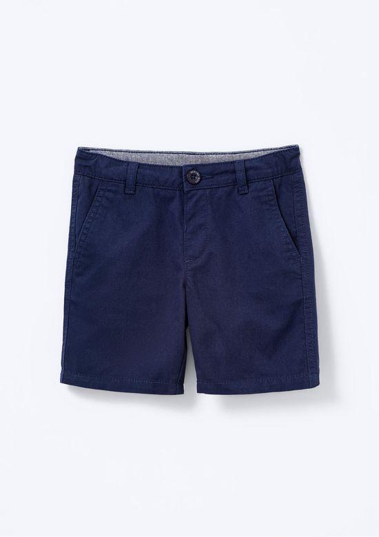 Foto do produto: Bermuda Infantil Menino Toddler Chino Em Sarja - Azul