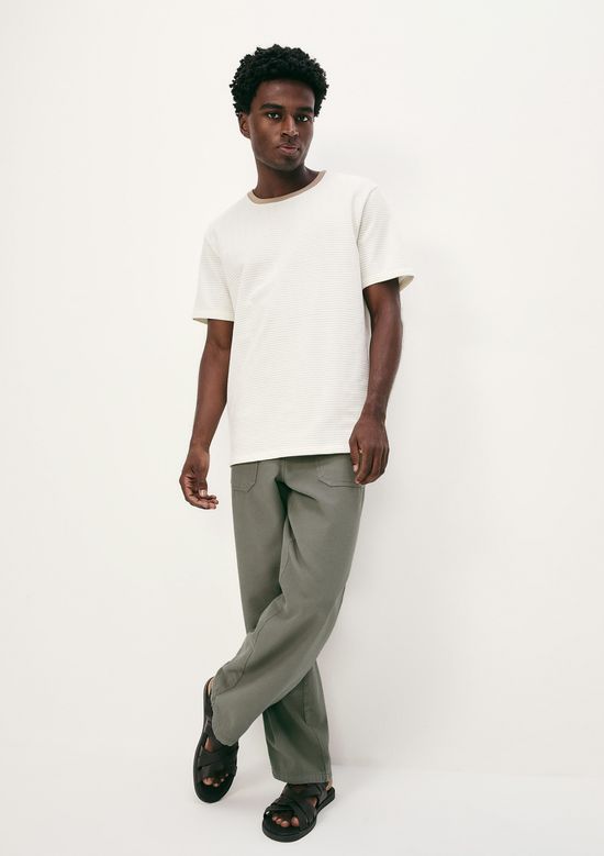 Foto do produto: Calça Masculina Reta Em Sarja - Verde