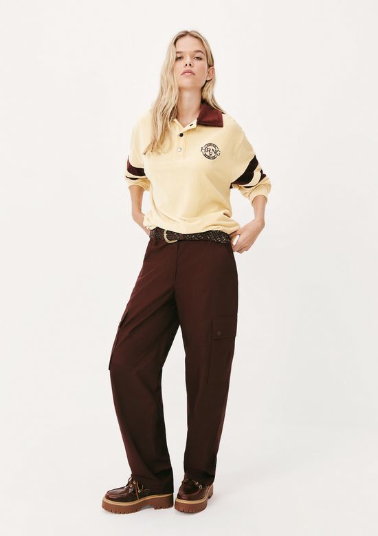 Foto do produto: Camisa Polo Feminina Oversized Cotelê - Amarelo